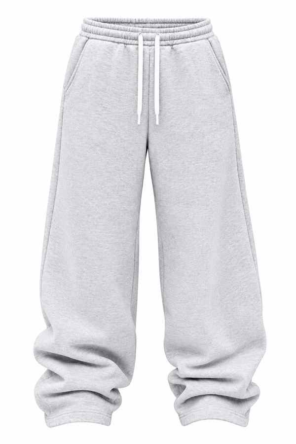 Calça moletom masculina reta oversized